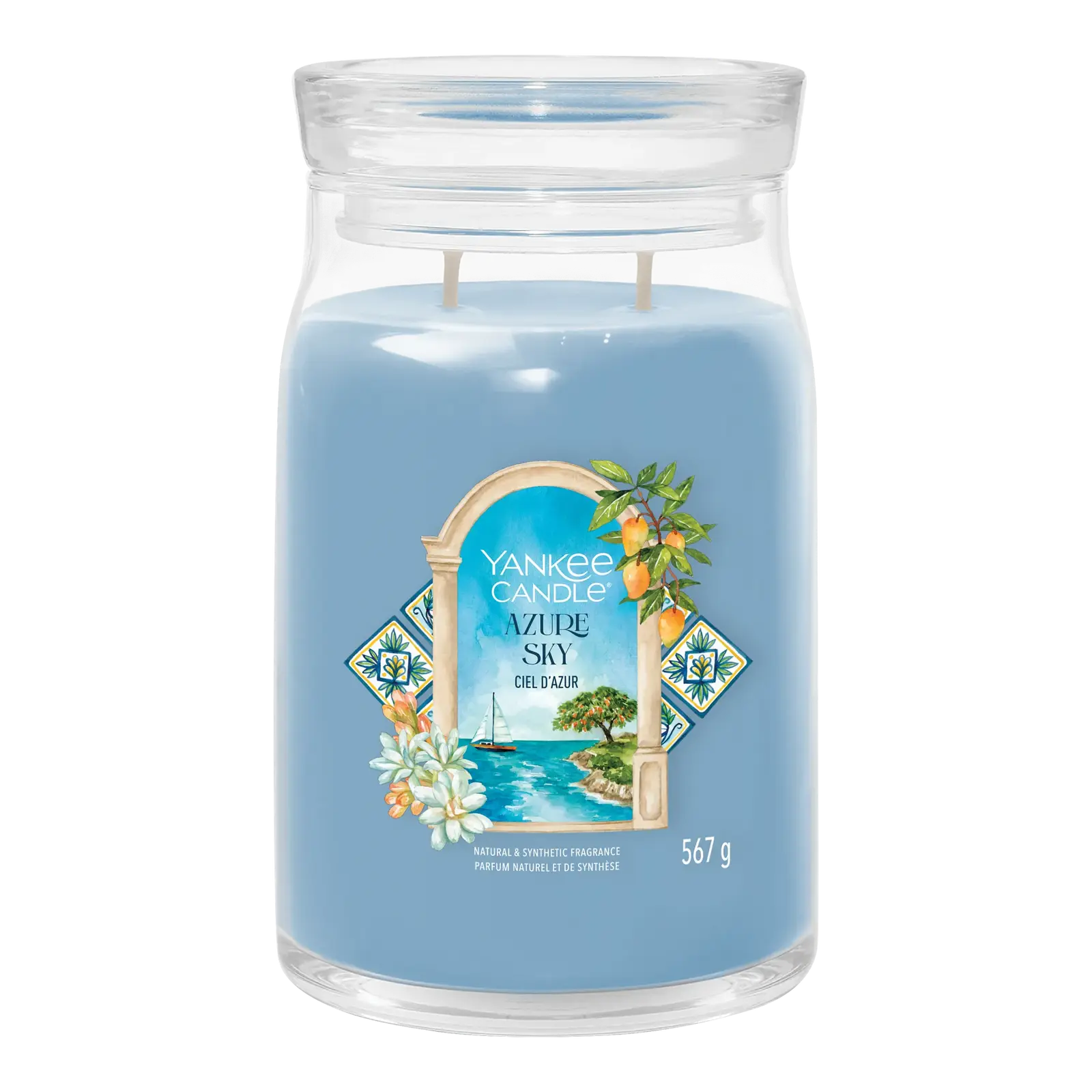 Yankee Candle Duftkerze - Azure Sky - großes Glas