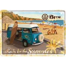 Nostalgic-Art Blechpostkarte VW Bulli - Ready for the Summer