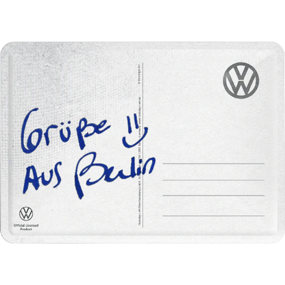 Nostalgic-Art Blechpostkarte VW Bulli - Ready for the Summer, Rückseite