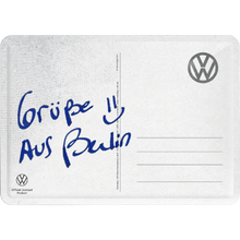 Nostalgic-Art Blechpostkarte VW Bulli - Let's get lost, Rückseite
