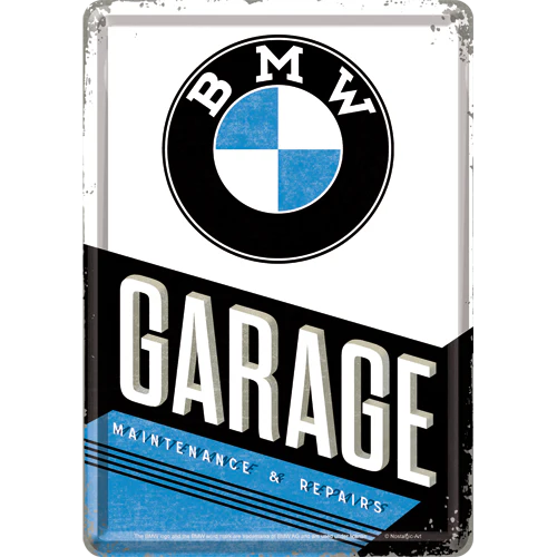 Nostalgic-Art Blechpostkarte BMW Garage