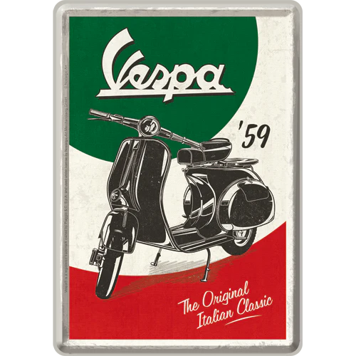 Nostalgic-Art Blechpostkarte Vespa - The Italian Classic