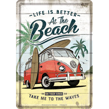 Nostalgic-Art Blechpostkarte VW Bulli Beach