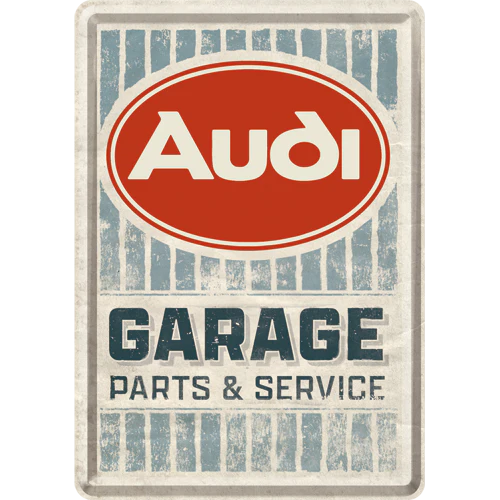 Nostalgic-Art Blechpostkarte AUDI Garage