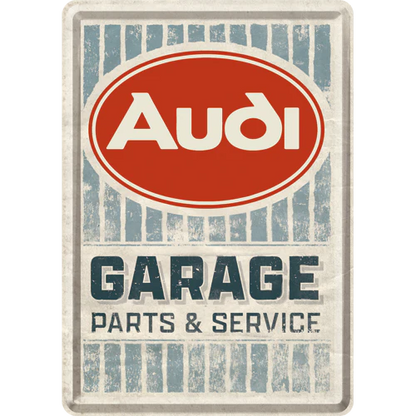 Nostalgic-Art Blechpostkarte AUDI Garage