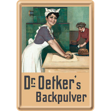 Nostalgic-Art Blechpostkarte Dr. Oetker - Bäckerin