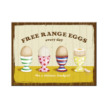 Nostalgic-Art Blechmagnet - Free Range Eggs