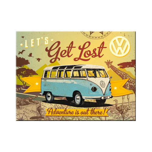 Nostalgic-Art Blechmagnet - VW Bulli Get Lost