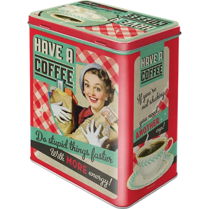 Nostalgic-Art Blechdose - Coffee, Rückseite