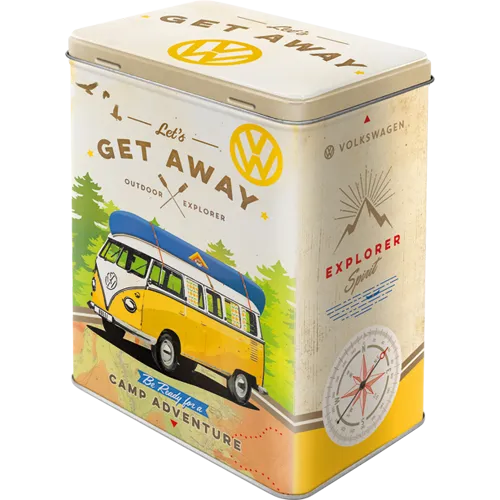 Nostalgic-Art Blechdose - VW Bulli Get Away, Vorderseite