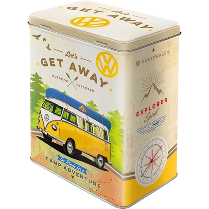 Nostalgic-Art Blechdose - VW Bulli Get Away, Vorderseite