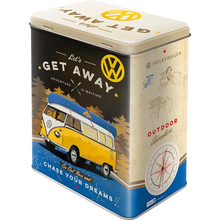 Nostalgic-Art Blechdose - VW Bulli Get Away, Rückseite