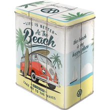 Nostalgic-Art Blechdose - VW Bulli Beach, Rückseite