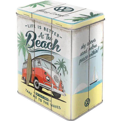 Nostalgic-Art Blechdose - VW Bulli Beach, Vorderseite