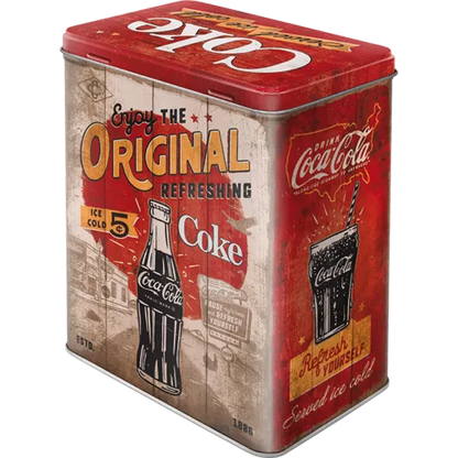 Nostalgic-Art Blechdose Coca Cola -The Original, Rückseite