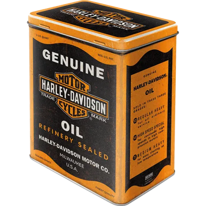 Nostalgic-Art Blechdose - Harley Davidson Genuine Oil, Vorderseite