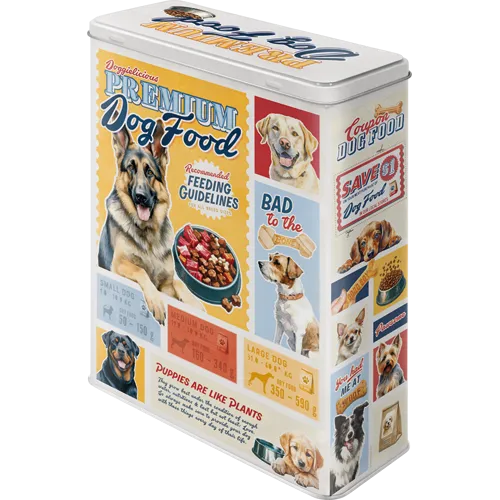 Nostalgic-Art XL Blechdose Dog Food, Rückseite