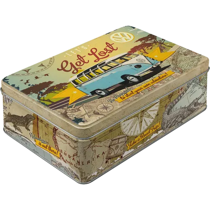 Nostalgic-Art Blechdose VW Bulli - Get Lost, Flach