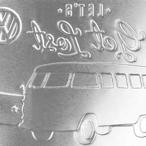 Nostalgic-Art Blechdose VW Bulli - Get Lost, Flach, Prägung von Innen