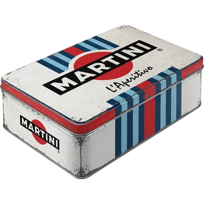 Nostalgic-Art Blechdose Martini Racing Stripes, Flach