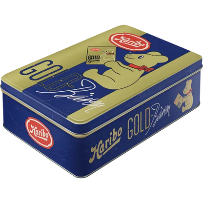 Nostalgic-Art Blechdose Goldbären Vintage, Flach