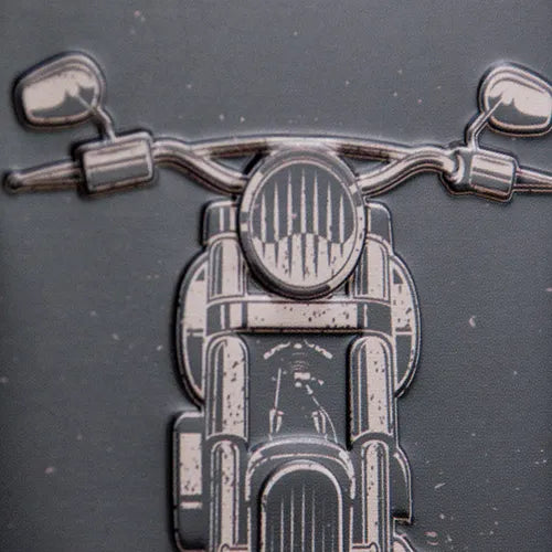 Nostalgic-Art Aromadose - Goodyear Motorcycle, Prägung im Detail