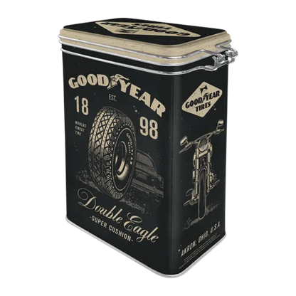 Nostalgic-Art Aromadose - Goodyear Motorcycle, Rückseite