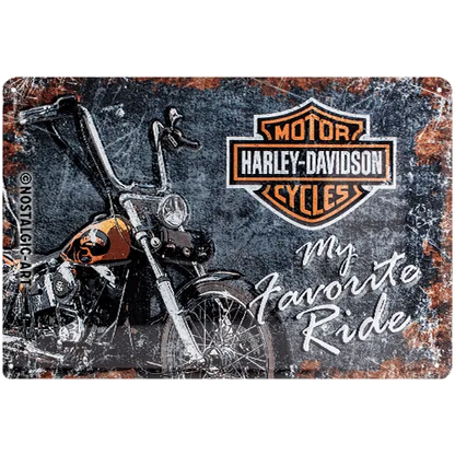 Nostalgic-Art Blechschild Harley-Davidson - Favourite Ride , 20x30 cm