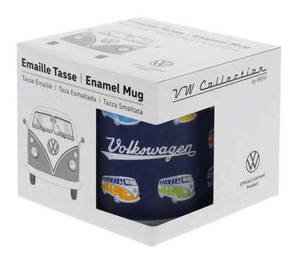 VW T1 Bus Emaille Tasse "Bulli Parade" Geschenkbox
