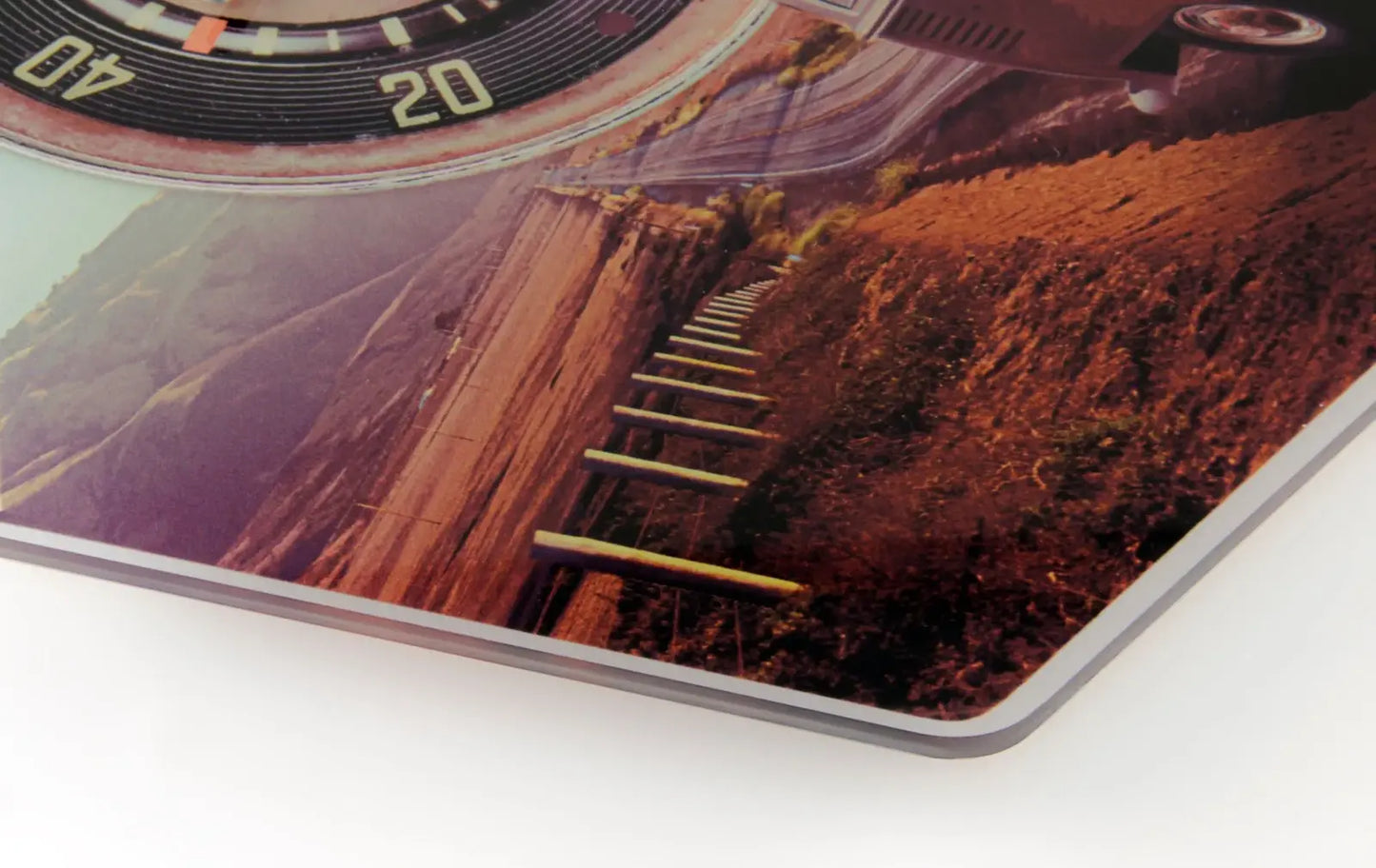 VW T1 Bus Wanduhr "Highway" Detail