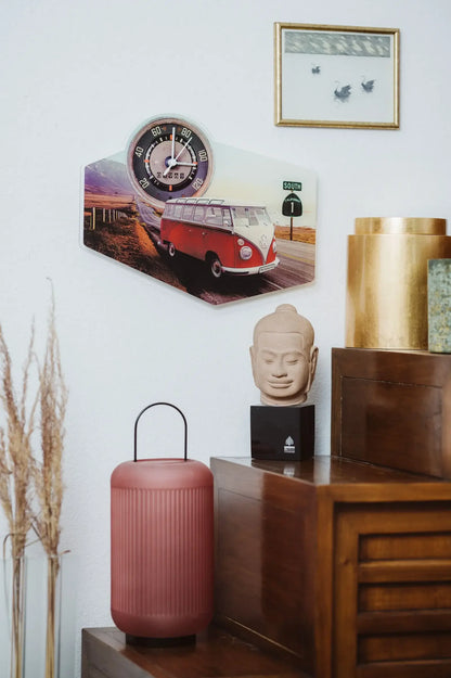 VW T1 Bus Wanduhr "Highway" Mood
