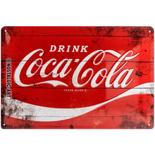 Nostalgic-Art Blechschild Coca Cola - Red Wave, 20x30 cm