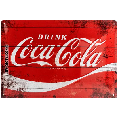Nostalgic-Art Blechschild Coca Cola - Red Wave, 20x30 cm