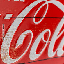 Nostalgic-Art Blechschild Coca Cola - Red Wave, 20x30 cm, Prägung im Detail