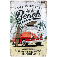 Nostalgic-Art Blechschild VW Bulli Beach, 20x30 cm