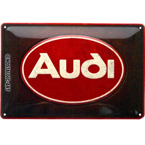 Nostalgic-Art Blechschild Audi Red Shine, 20x30 cm