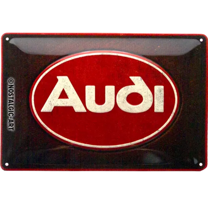 Nostalgic-Art Blechschild Audi Red Shine, 20x30 cm