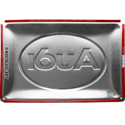 Nostalgic-Art Blechschild Audi Red Shine, 20x30 cm, Rückseite
