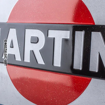 Nostalgic-Art Blechschild Martini Logo, 20x30 cm, Prägung im Detail
