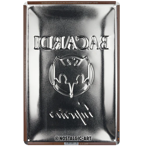 Nostalgic-Art Blechschild Bacardi, 20x30 cm *, Rückseite