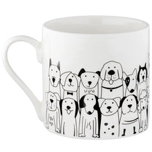 Tasse "Hundebande" aus Porzellan mit Hundmotiv
