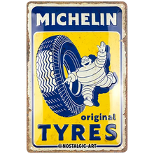 Nostalgic-Art Blechschild Michelin Tyres, 20x30 cm