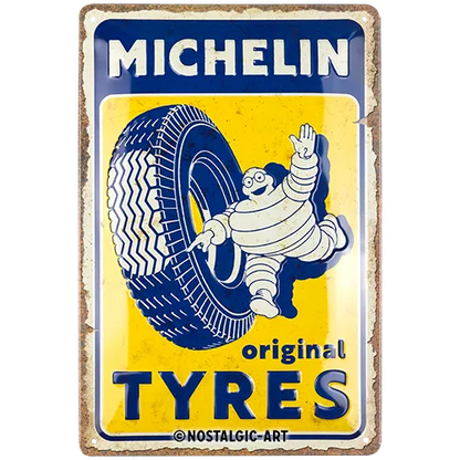 Nostalgic-Art Blechschild Michelin Tyres, 20x30 cm