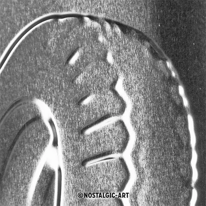 Nostalgic-Art Blechschild Michelin Tyres, 20x30 cm, Prägung von der Rückseite aus