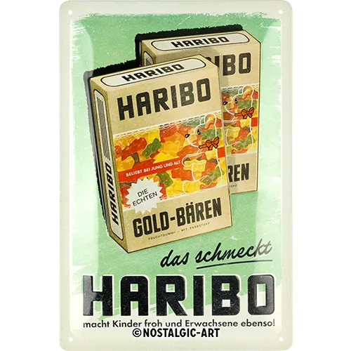 Nostalgic-Art Blechschild Haribo Packung, 20x30 cm