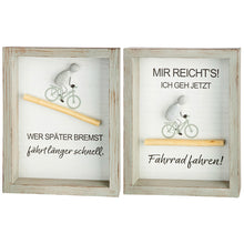 Steinbild „Fahrradliebe“ mit Spruch