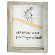 Steinbild „Fahrradliebe“ mit Spruch
