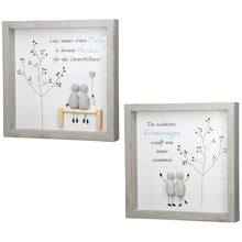 Steinbild „Moments“ mit Spruch