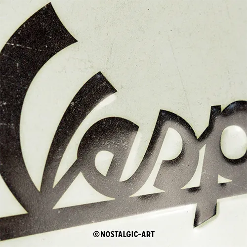 Nostalgic-Art Blechschild Vespa Parking Only, 20x30 cm, Prägung im Detail