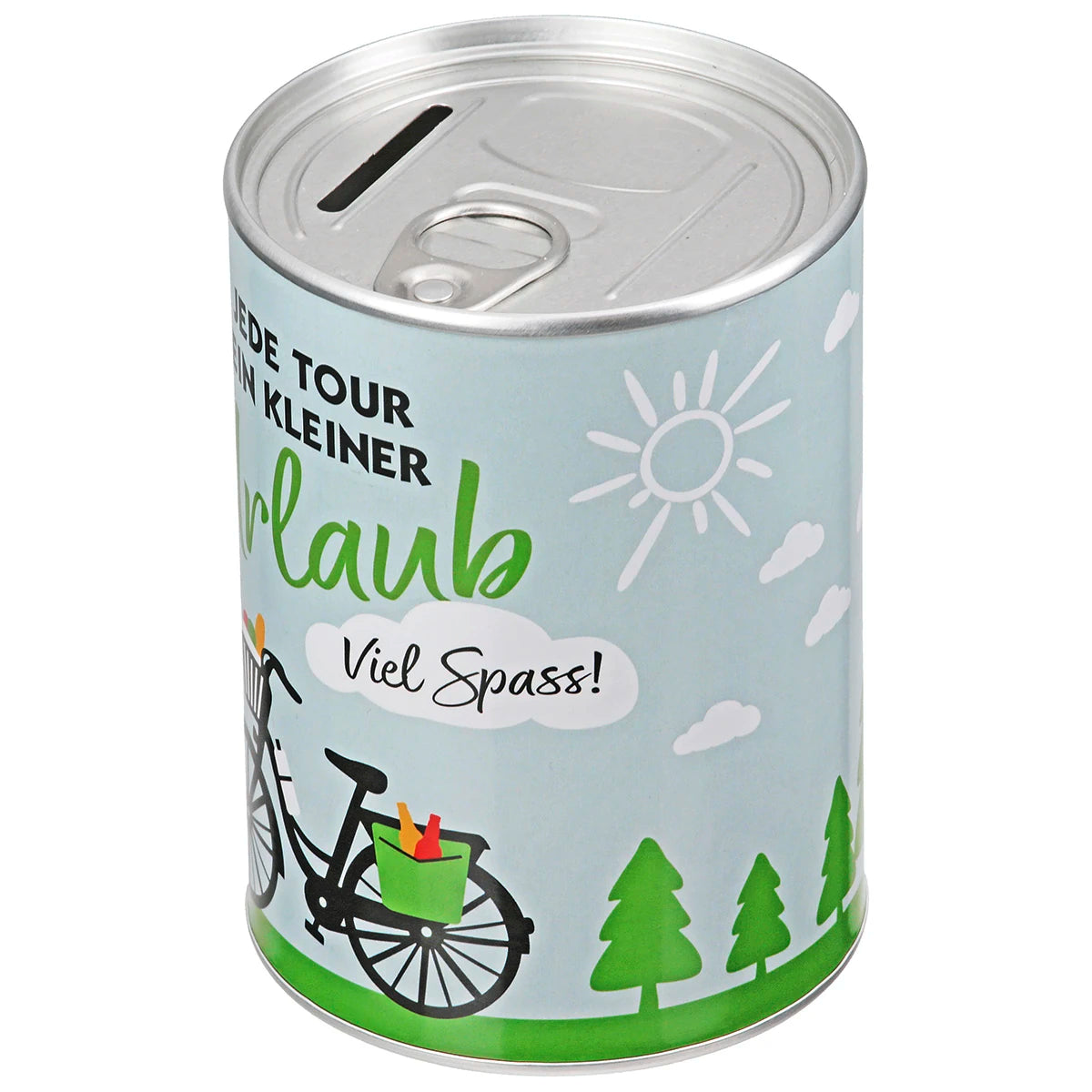 Spardose "Fahrradliebe" mit Spruch